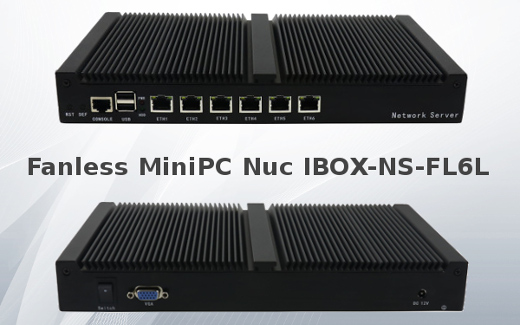 Przemysowy Komputer Fanless MiniPC IBOX-NS-FL6L